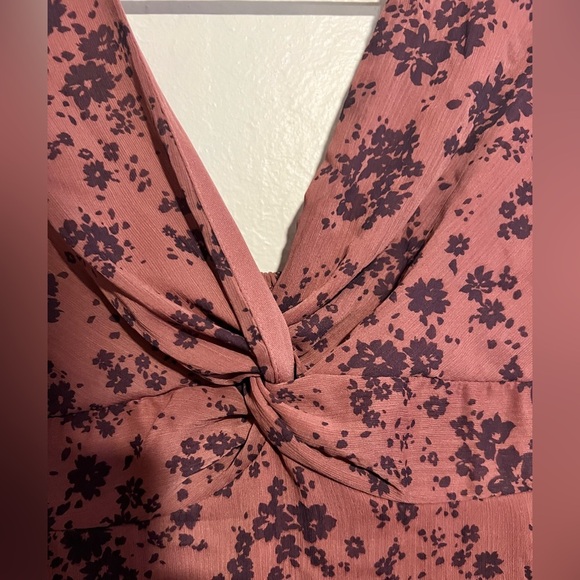 Live to be Spoiled Long Sleeve Knot Front Skater Dress Size XS - Picture 2 of 7